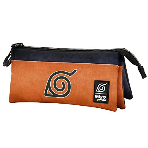 Naruto Symbol-ECO Dreifach Federmäppchen, Orange von Naruto