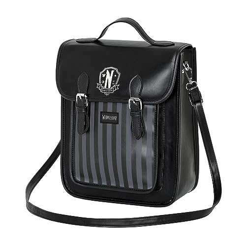 Wednesday Original-Wednesday Rucksack-Schultertasche, Schwarz von KARACTERMANIA