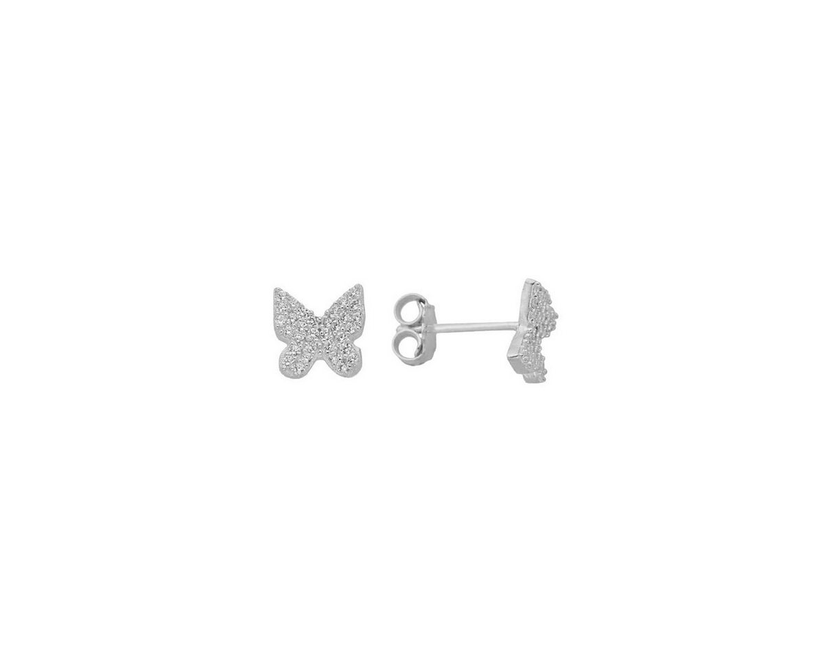 KARDELEN Paar Ohrstecker BUTTERFLY OHRSTECKER 925 Silber, Silberschmuck von KARDELEN