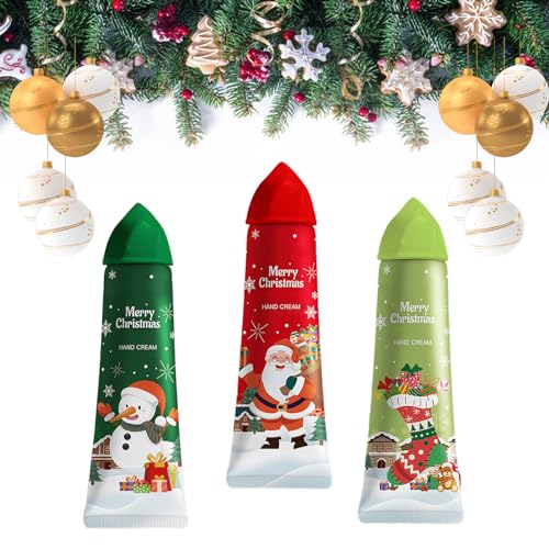 Handcremes Set,Handcreme Geschenkset,Weihnachtsgeschenke,Mini Handcreme Geschenkset,Weihnachtseis Handpflegecreme für sehr trockene rissige Hände,für Frauen/Weihnachts Mama Geschenk,3pcs von KARELLS