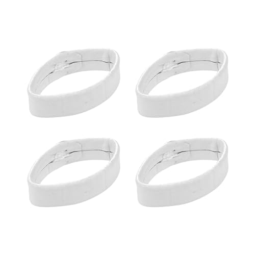 22mm Leder Uhrenarmband Schlaufen Kompatibel mit Citizen BM8240/AW1590/BM8475 Verschlussring, 4 Stück Armband Ersatzschlaufen Uhrenarmband Halter Uhrenarmband Keeper Uhrenverschluss Ringe, Weiß von KAREN66