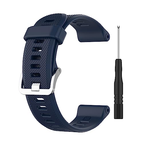 945 Lite Armband Kompatibel mit Garmin Forerunner 945 Lite Armband für Damen Herren, Silikonarmband wasserdichte Sportbänder Kompatibel mit Garmin Forerunner 945 Lite Wechselarmband, Dunkelblau von KAREN66