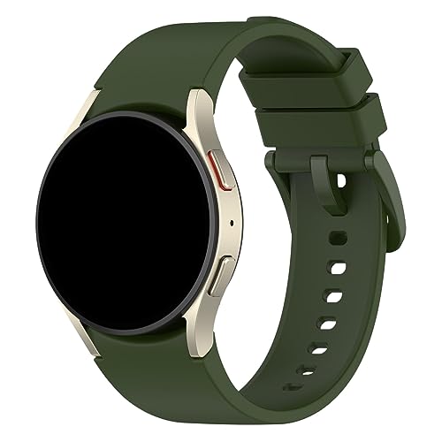 Armband Kompatibel mit Samsung Galaxy Watch 6 Classic 47mm Armband Galaxy Watch 4 Classic 46mm 42mm Armband, Galaxy Watch 6 Classic 43mm Uhrenarmband Weiches Silikon (Armeegrün, One Size) von KAREN66