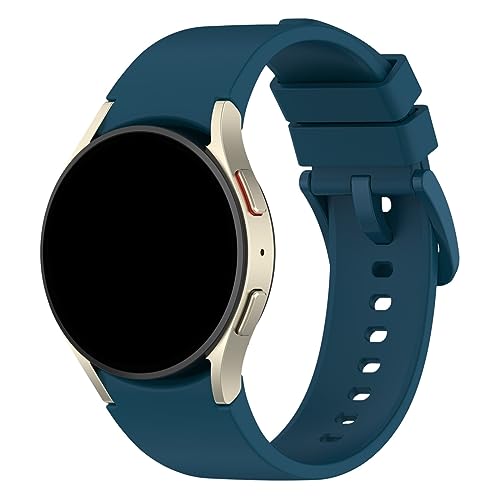 Armband Kompatibel mit Samsung Galaxy Watch 6 Classic 47mm Armband Galaxy Watch 4 Classic 46mm 42mm Armband, Galaxy Watch 6 Classic 43mm Uhrenarmband Weiches Silikon (Dark Blue, One Size) von KAREN66