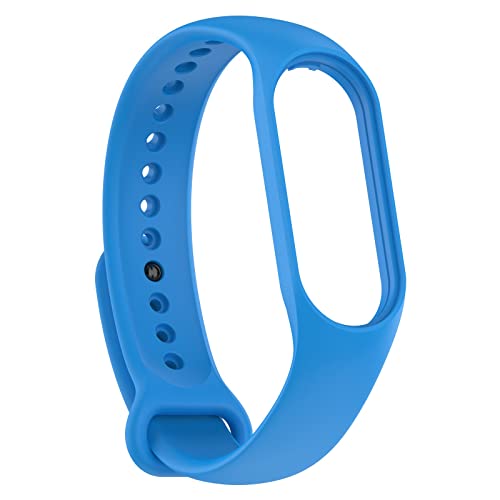 KAREN66 Armband Kompatibel mit Xiaomi Mi Band 7 Armband Silikon Wasserdicht Ersatzband für Xiaomi Smart Band 7 Fitness- & Aktivitätstracker, Damen Herren (Blau) von KAREN66