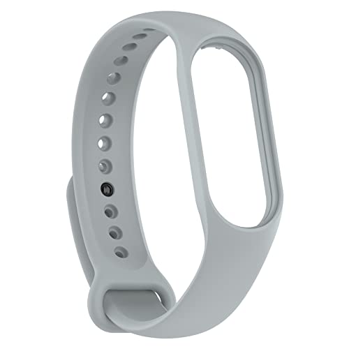 KAREN66 Armband Kompatibel mit Xiaomi Mi Band 7 Armband Silikon Wasserdicht Ersatzband für Xiaomi Smart Band 7 Fitness- & Aktivitätstracker, Damen Herren (Grau-2#) von KAREN66