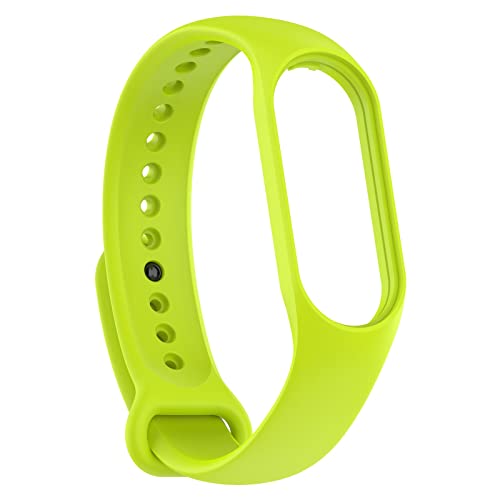 KAREN66 Armband Kompatibel mit Xiaomi Mi Band 7 Armband Silikon Wasserdicht Ersatzband für Xiaomi Smart Band 7 Fitness- & Aktivitätstracker, Damen Herren (Grün) von KAREN66