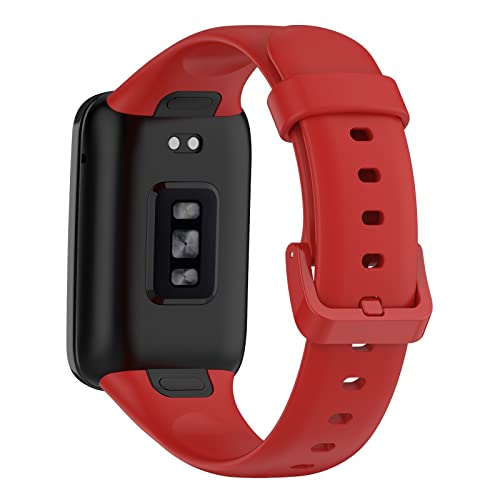 KAREN66 Armband Kompatibel mit Xiaomi Mi Band 7 Pro Armband Silikon Wasserdicht Ersatzband für Xiaomi Mi Band 7 Pro, Damen Herren (Rot) von KAREN66