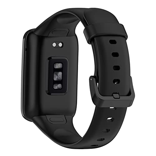 KAREN66 Armband Kompatibel mit Xiaomi Mi Band 7 Pro Armband Silikon Wasserdicht Ersatzband für Xiaomi Mi Band 7 Pro, Damen Herren (Schwarz) von KAREN66