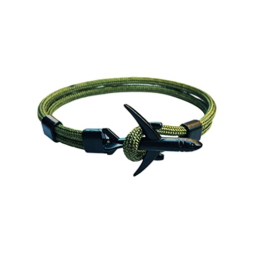 Armband für Damen Schmuck An meinen liebt dich für immer Nautisches Luftfahrtarmband Wasserdichter Regenschirm Seilmanschette Handschlaufe Stahlschraube Geburtstagsgeschenk für Jungen (H, One Size) von KAREN66