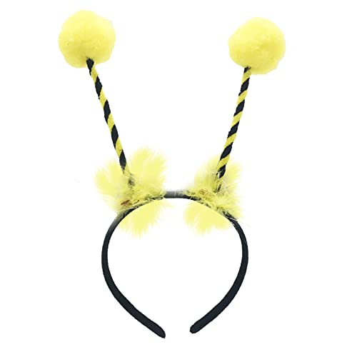 Haarreif Biene Haarschmuck Biene Stirnband Headwear für Fasching & Karneval Biene Kostüm für Kinder und Erwachsene Biene Haarband (D) von KAREN66