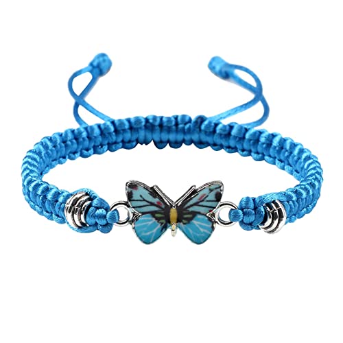 KAREN66 Armband Damen Armschmuck Schmetterlings-Armbänder für Teenager-Mädchen, verstellbare -Schmetterlings-Armbänder für Frauen, niedliche Schmetterlings-Charm-Armbänder (A, One Size) von KAREN66