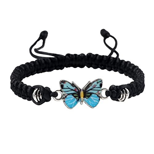 KAREN66 Armband Damen Armschmuck Schmetterlings-Armbänder für Teenager-Mädchen, verstellbare -Schmetterlings-Armbänder für Frauen, niedliche Schmetterlings-Charm-Armbänder (C, One Size) von KAREN66