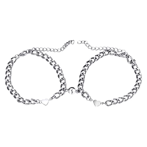 KAREN66 Armband Damen Magnetisches Paar-Armband Paar überträgt nie Liebesgeschenk an Freund Freundin schwört ewige Liebesattraktion (C, One Size) von KAREN66