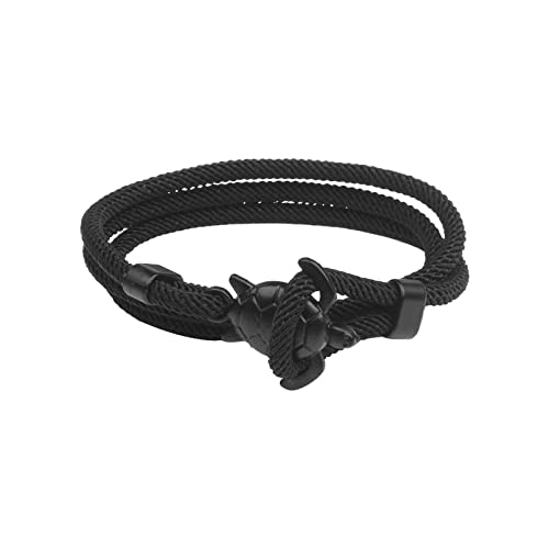 KAREN66 Armband Damen Mode Armband Schildkröte Nautisches Armband Herren Damen Charm Seeseil Kette Regenschirm Seil Armband Herrentasche Metallhaken (A, One Size) von KAREN66