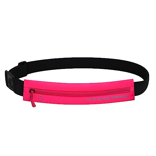 Laufgürtel für Handy, Gürteltasche Damen Herren Hüfttasche Jogging Lauftasche Sportgürtel Joggen Handytasche passend für alle Smartphones (Hotpink) von KAREN66