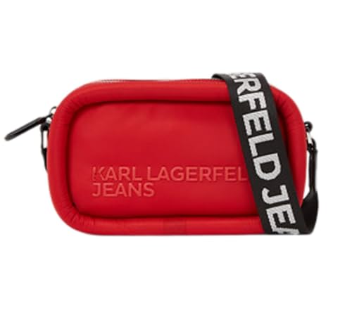 KARL LAGERFELD JEANS Damen Puffy Camera Bag Rot, One size von KARL LAGERFELD JEANS
