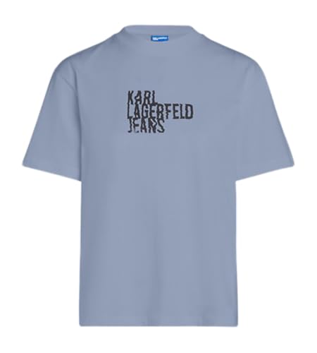 KARL LAGERFELD JEANS, Damen, Normales Kurzarm-Logo-T-T-Shirt, Eventide, Medium KARL LAGERFELD JEANS, Damen, Normales Kurzarm-Logo-T-T-Shirt, Eventide, Medium von KARL LAGERFELD JEANS