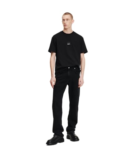 KARL LAGERFELD JEANS Herren Klj Straight Denim Jeans, Washed Black, 34W / 32L von KARL LAGERFELD JEANS