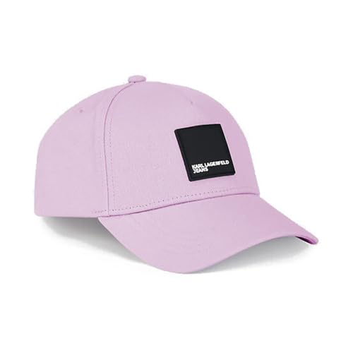 KARL LAGERFELD JEANS Damen Box Logo Cap Lila, One Size von KARL LAGERFELD JEANS