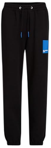 KARL LAGERFELD JEANS Damen Box Logo Regular Sweatpants, Schwarz, M EU von KARL LAGERFELD JEANS