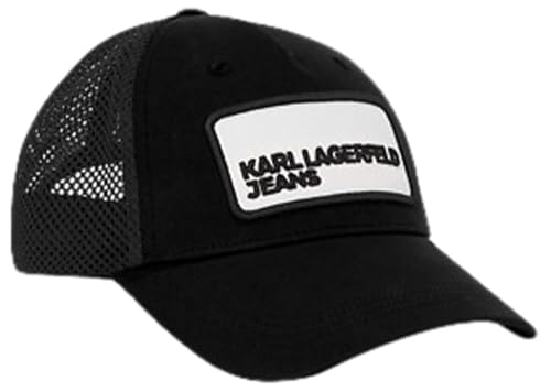 KARL LAGERFELD JEANS Damen Colour Blocked Trucker Cap Schwarz, One Size von KARL LAGERFELD JEANS