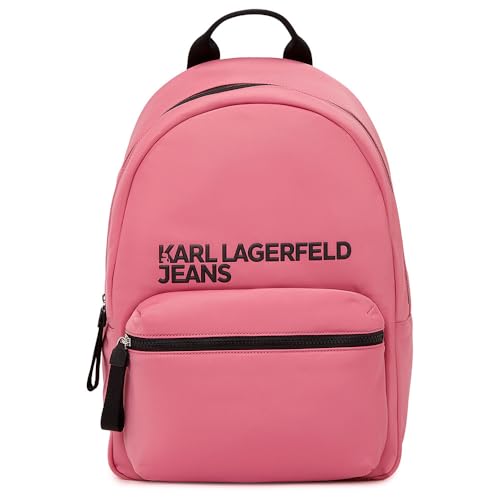 KARL LAGERFELD JEANS Damen Essential Nylon Rucksack Rosa, One size von KARL LAGERFELD JEANS