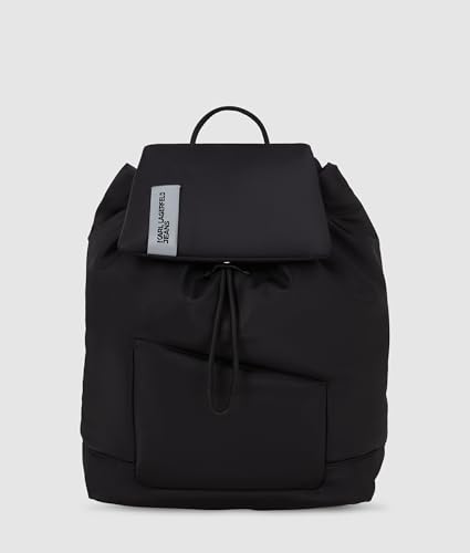 KARL LAGERFELD JEANS Damen Gepolsterter NylonRucksack Schwarz, One size von KARL LAGERFELD JEANS