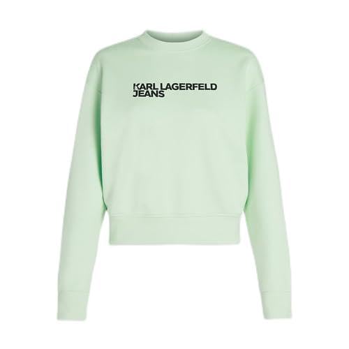 KARL LAGERFELD JEANS Damen Reg Essential Logo Sweatshirt, Bay, L EU von KARL LAGERFELD JEANS