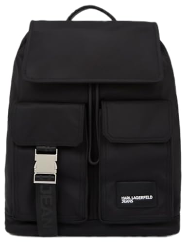 KARL LAGERFELD JEANS Damen UtilityRucksack Aus Nylon Schwarz, One size von KARL LAGERFELD JEANS