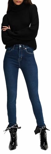 KARL LAGERFELD JEANS, Damen, High Rise Skinny Denim, Skinny Leg, Verwaschenes Dunkelblau, 2430 von KARL LAGERFELD JEANS