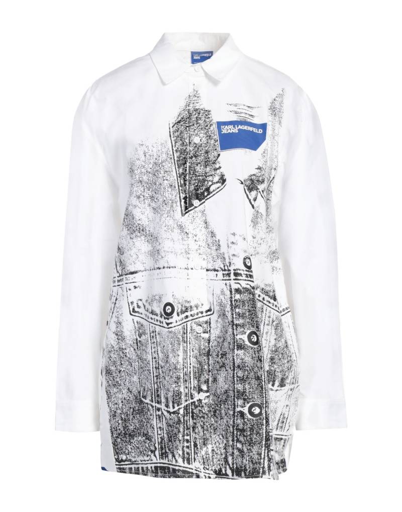 KARL LAGERFELD JEANS Hemd Damen Weiß von KARL LAGERFELD JEANS