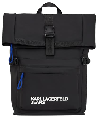 KARL LAGERFELD JEANS Herren Beschichteter PuRucksack Schwarz, One size von KARL LAGERFELD JEANS