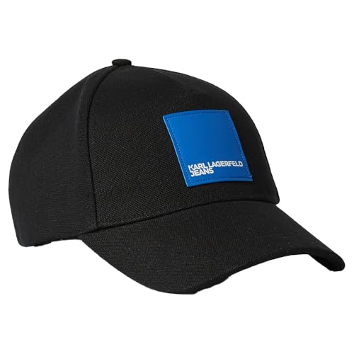KARL LAGERFELD JEANS Herren Box Logo Cap Schwarz, One Size von KARL LAGERFELD JEANS