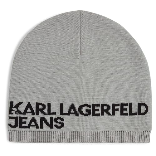 KARL LAGERFELD JEANS Herren Einlagige LogoMütze Grau, One Size KARL LAGERFELD JEANS Herren Einlagige LogoMütze Grau, One Size von KARL LAGERFELD JEANS