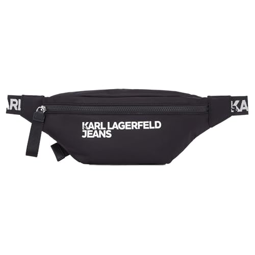KARL LAGERFELD JEANS, Herren, Essential Nylon Bumbag, Schwarz, Einheitsgröße von KARL LAGERFELD JEANS