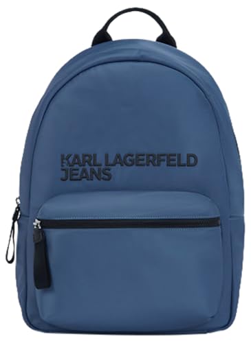 KARL LAGERFELD JEANS Herren Essential Nylon Rucksack Blau, One size von KARL LAGERFELD JEANS