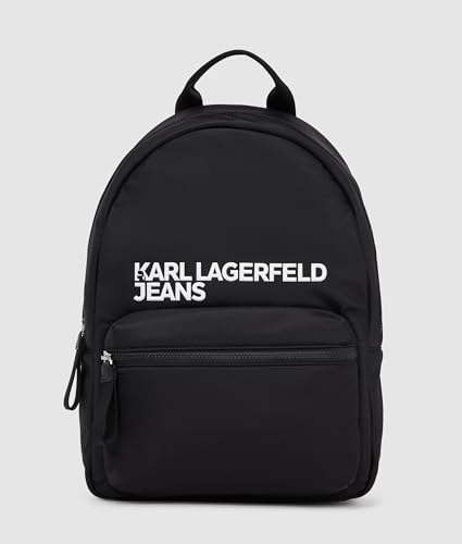 KARL LAGERFELD JEANS Herren Essential Nylon Rucksack Schwarz, One size von KARL LAGERFELD JEANS