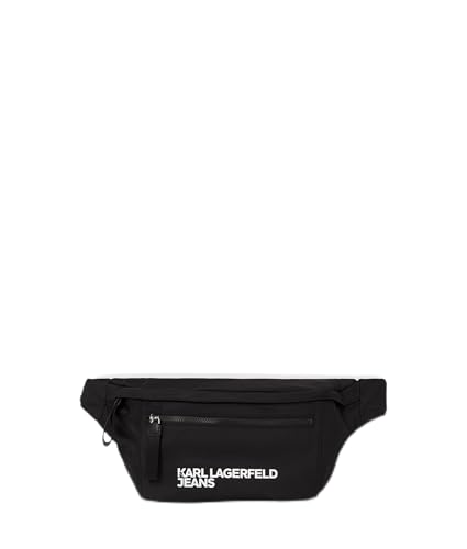 KARL LAGERFELD JEANS Herren Essential Nylon Xl Bumbag Schwarz, One size von KARL LAGERFELD JEANS