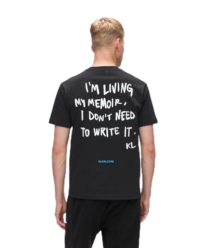 KARL LAGERFELD JEANS Herren Regular Kurzarm Karlism T-Shirt Normale Passform, Schwarz, XS KARL LAGERFELD JEANS Herren Regular Kurzarm Karlism T-Shirt Normale Passform, Schwarz, XS von KARL LAGERFELD JEANS