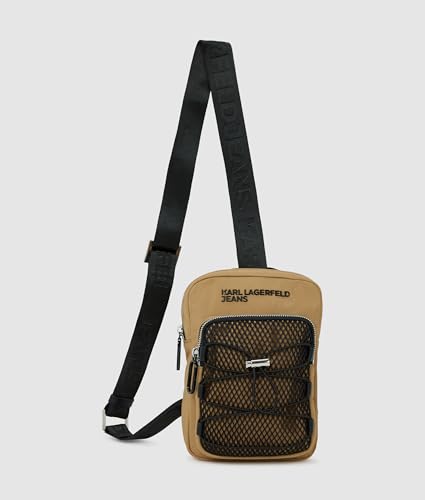 KARL LAGERFELD JEANS Herren Utility String Sling Bag Braun, One size von KARL LAGERFELD JEANS