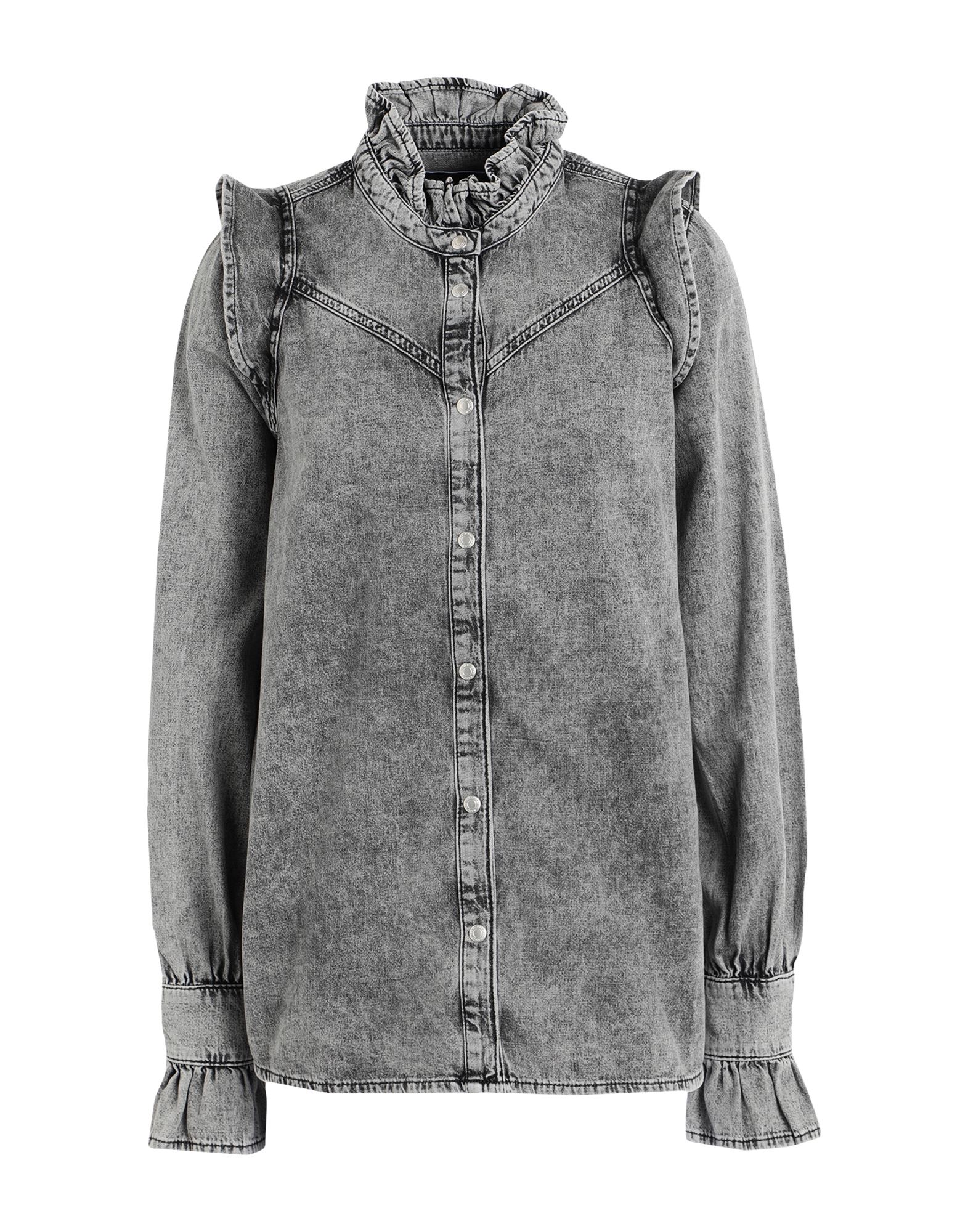 KARL LAGERFELD JEANS Jeanshemd Damen Blei KARL LAGERFELD JEANS Jeanshemd Damen Blei von KARL LAGERFELD JEANS