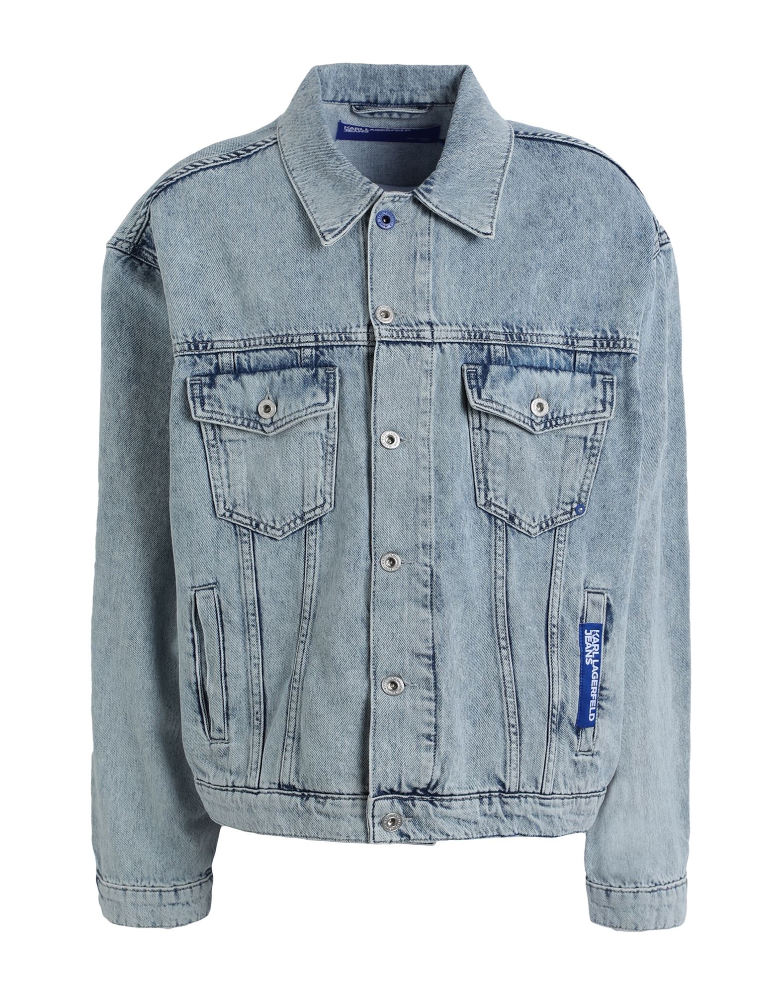 KARL LAGERFELD JEANS Jeansjacke/-mantel Herren Blau von KARL LAGERFELD JEANS