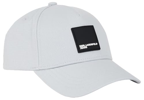 KARL LAGERFELD JEANS Herren Box Logo Cap Grau, One Size von KARL LAGERFELD JEANS