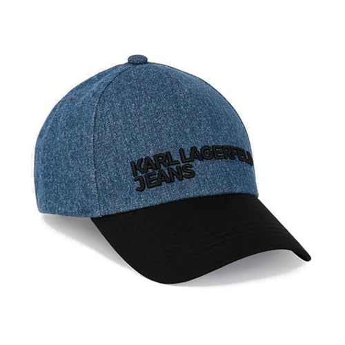 KARL LAGERFELD JEANS Herren DenimCap Blau, One Size von KARL LAGERFELD JEANS