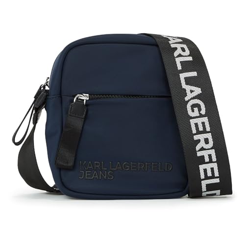 KARL LAGERFELD JEANS, Herren, Essential Nylon Crossbody, Dark Slate, Einheitsgröße von KARL LAGERFELD JEANS