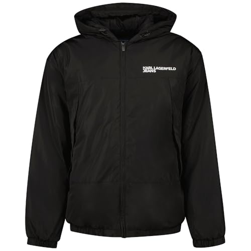 Karl Lagerfeld Jeans, Herren, Leichte Wattierte Jacke, Regular Fit, Schwarz, L von KARL LAGERFELD JEANS