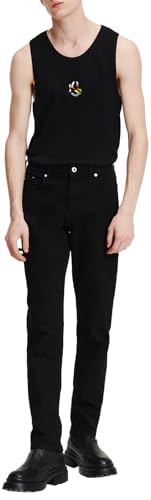 KARL LAGERFELD JEANS Men's Mid Rise Slim Denim Jeans, Stay Black, 34W x 34L von KARL LAGERFELD JEANS