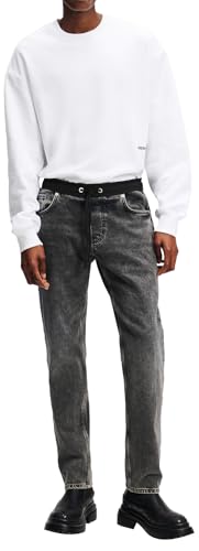 KARL LAGERFELD JEANS Men's Tapered Denim Jeans, Visual Grey, 32W x 32L von KARL LAGERFELD JEANS