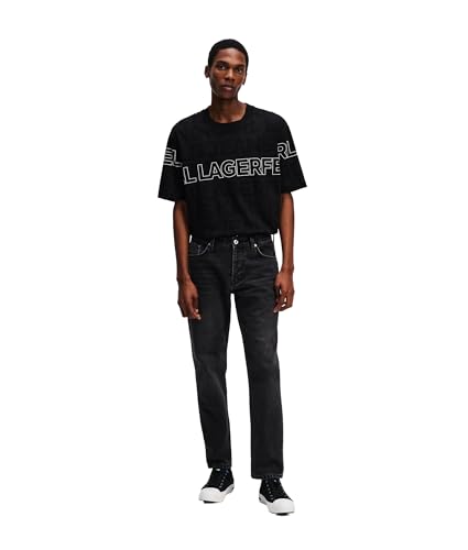 KARL LAGERFELD JEANS Men's Tapered Jeans, Washed Dark Grey Denim, 36W x 34L von KARL LAGERFELD JEANS